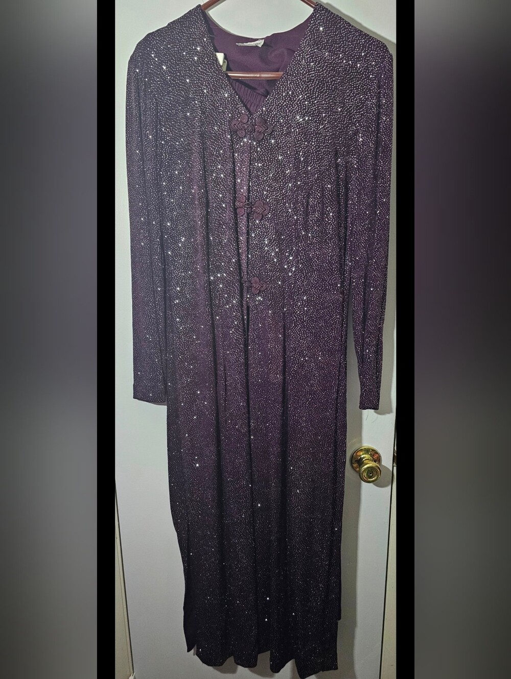 R&M Richards Sparkling Long Sleeve Pantsuit 2pc 14w Set